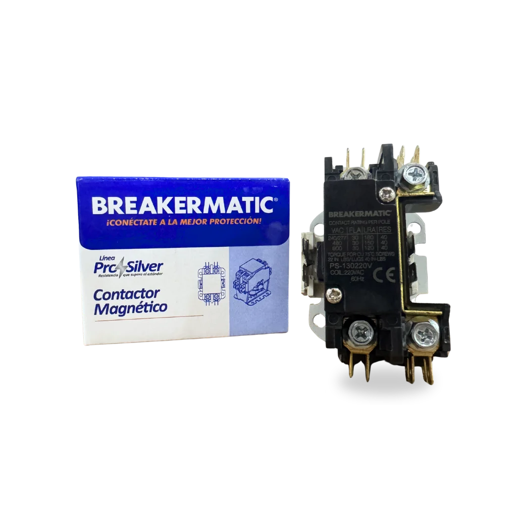 [10230513] Pro-Silver contactor 1 pole 30 AMP coil 120V 60Hz BREAKERMATIC