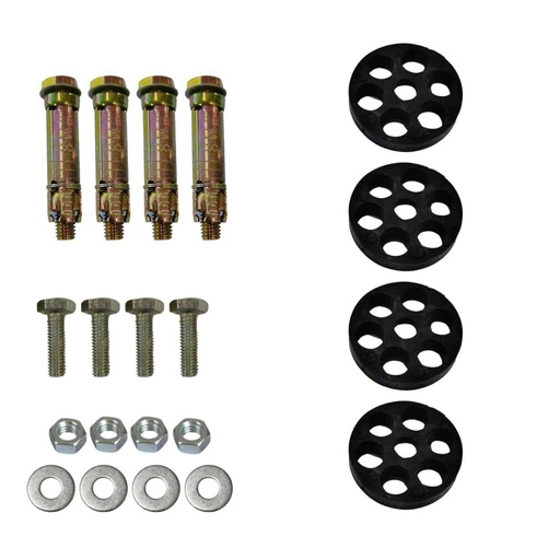 [06500063] Kit de tornillos y gomas para bases A/A FL-02 FL-03 RGC