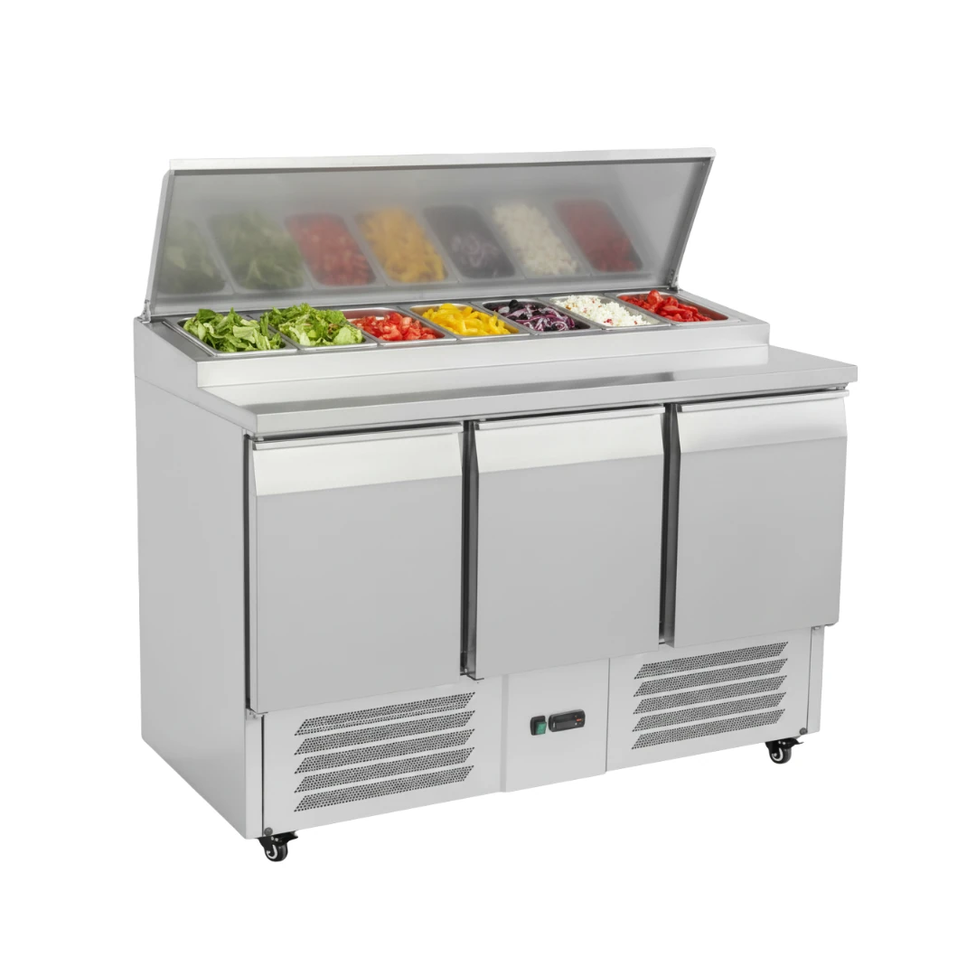 [92MT0112] Mesa de ensalada refrigerada 0 a 5℃ 110V 120cm RGC