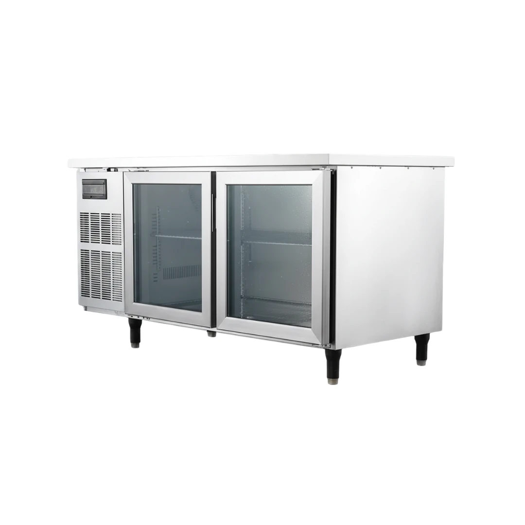 [92MT0012] Mesa de trabajo refrigerada 0 a 5℃ 110V 120cm 2 puertas de vidrio RGC