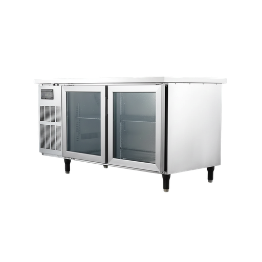 [92MT0012] Mesa de trabajo refrigerada 0 a 5℃ 110V 120cm 2 puertas de vidrio RGC