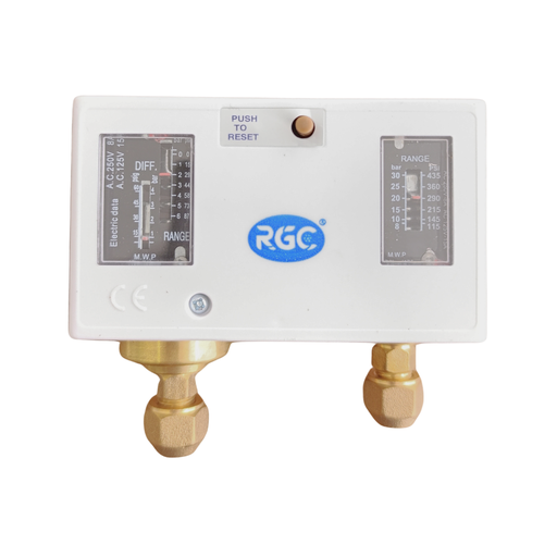 [10270104] Dual pressure control R22 - R404A - R507 - R134a reset auto/manual flare P830HME RGC