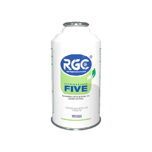 [12300001] Refrigerante FIVE (Reemplazo R-134a) 6 oz 12 x caja RGC