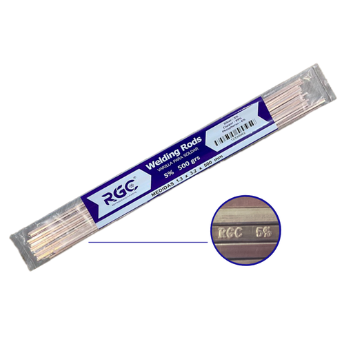 [12330362] Silver flat rods 5 % 1.3x3.2x500mm bag 500g AWS BCuP-3 RGC