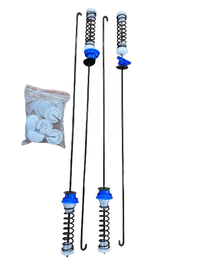 [01RE0016] Suspension 67cm kit 4 amortiguadores MASI